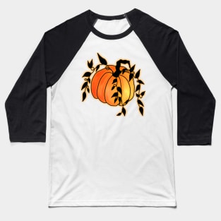 Cute Glowing Pumpkin Baseball T-Shirt